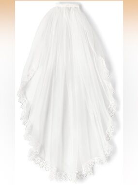 Gymboree White Veil Girls Toddler Holiday Special Occasion Hair Accessories Play